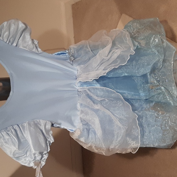 Disney Cinderella Light Blue and Silver Princess Dress With Matching Tiara - Picture 2 of 9